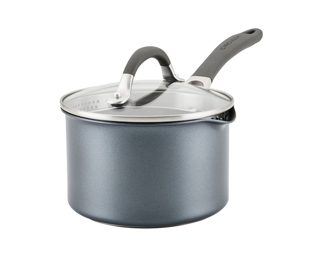 Circulon A1 ScratchDefense Extreme Non-stick Steelpan met Schenktuit & Deksel 16cm/1,8L