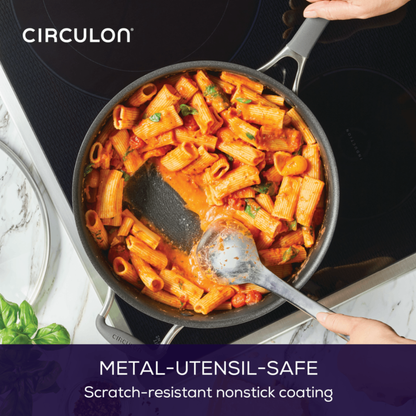 Circulon A1 ScratchDefense Extreme Non-stick Sauteuse met Deksel en Hulphandvat 28cm/4,7L