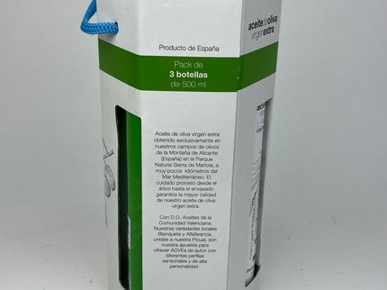 Biologische Extra vierge olijfolie set van 3x500ml