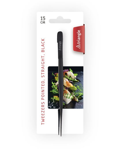 Triangle Keukenpincet recht - L 150mm - Zwart - op kaart
