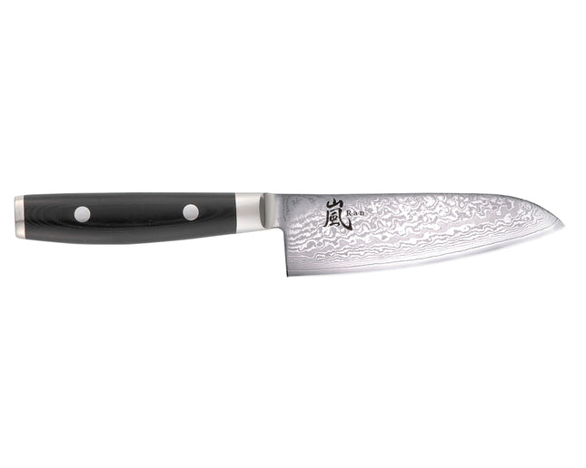 Yaxell Ran Santoku mes - L 125mm - 69 laags roestvrij damast staal met canvas micarta heft