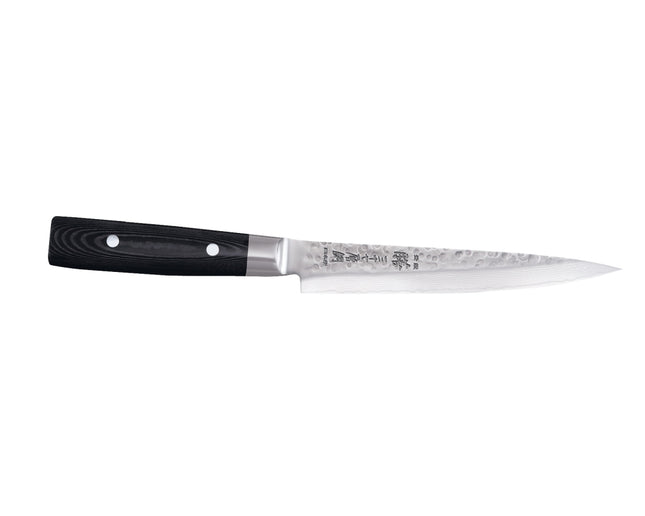 Yaxell Zen Vleesmes - L 180mm - 37 laags roestvrij damast staal met canvas micarta heft